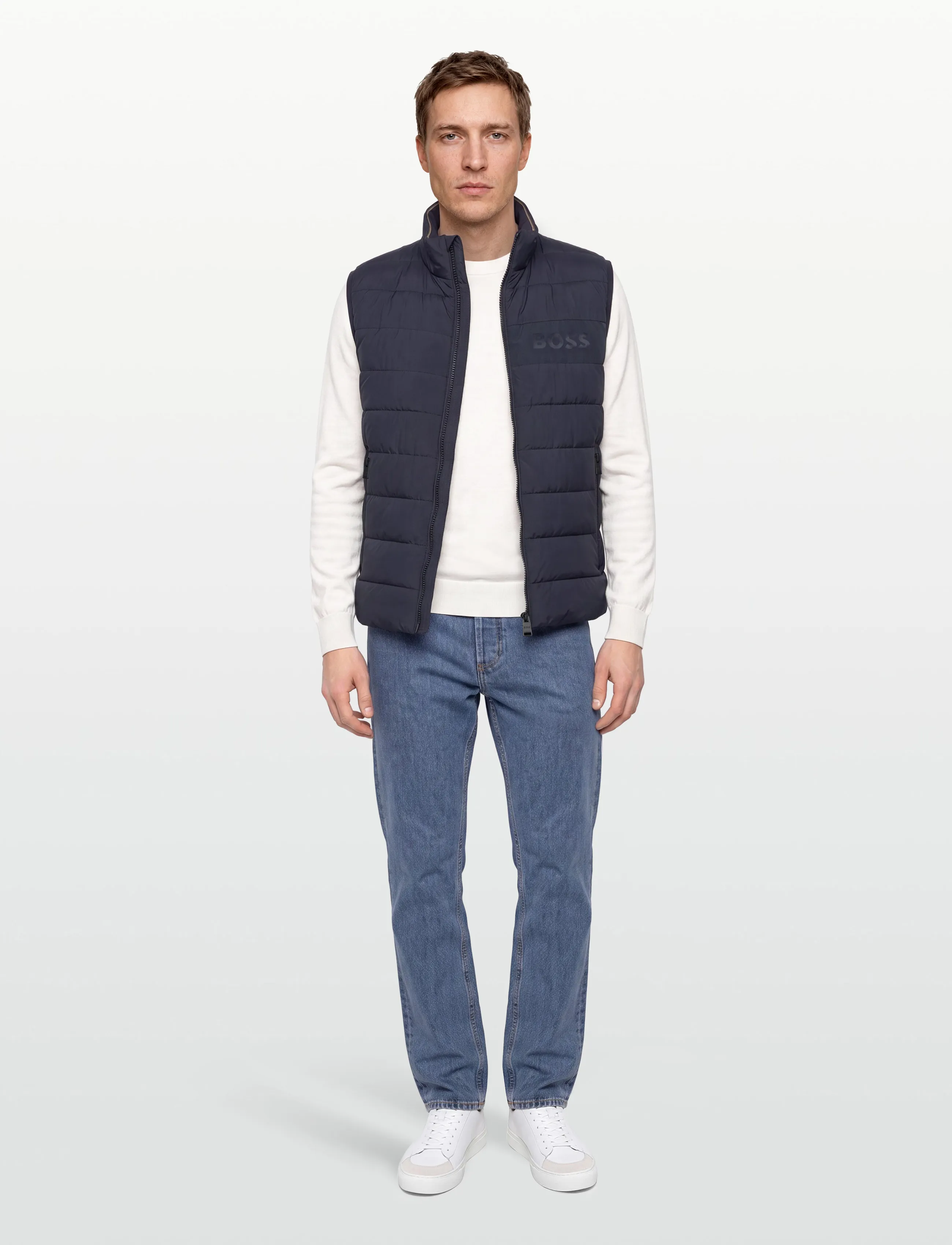 BOSS H-Cenito, 54, Navy, Designere > Veste, Herre