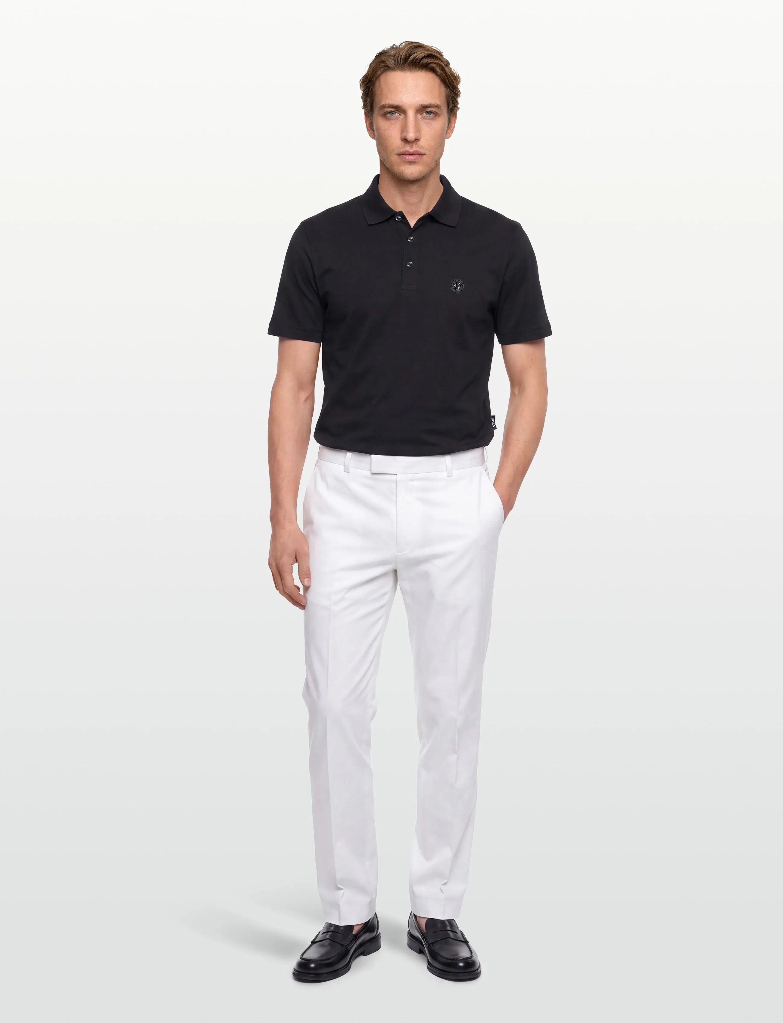 BOSS C-Parris 01, Mænd, Poloshirt, Sort, Str: L