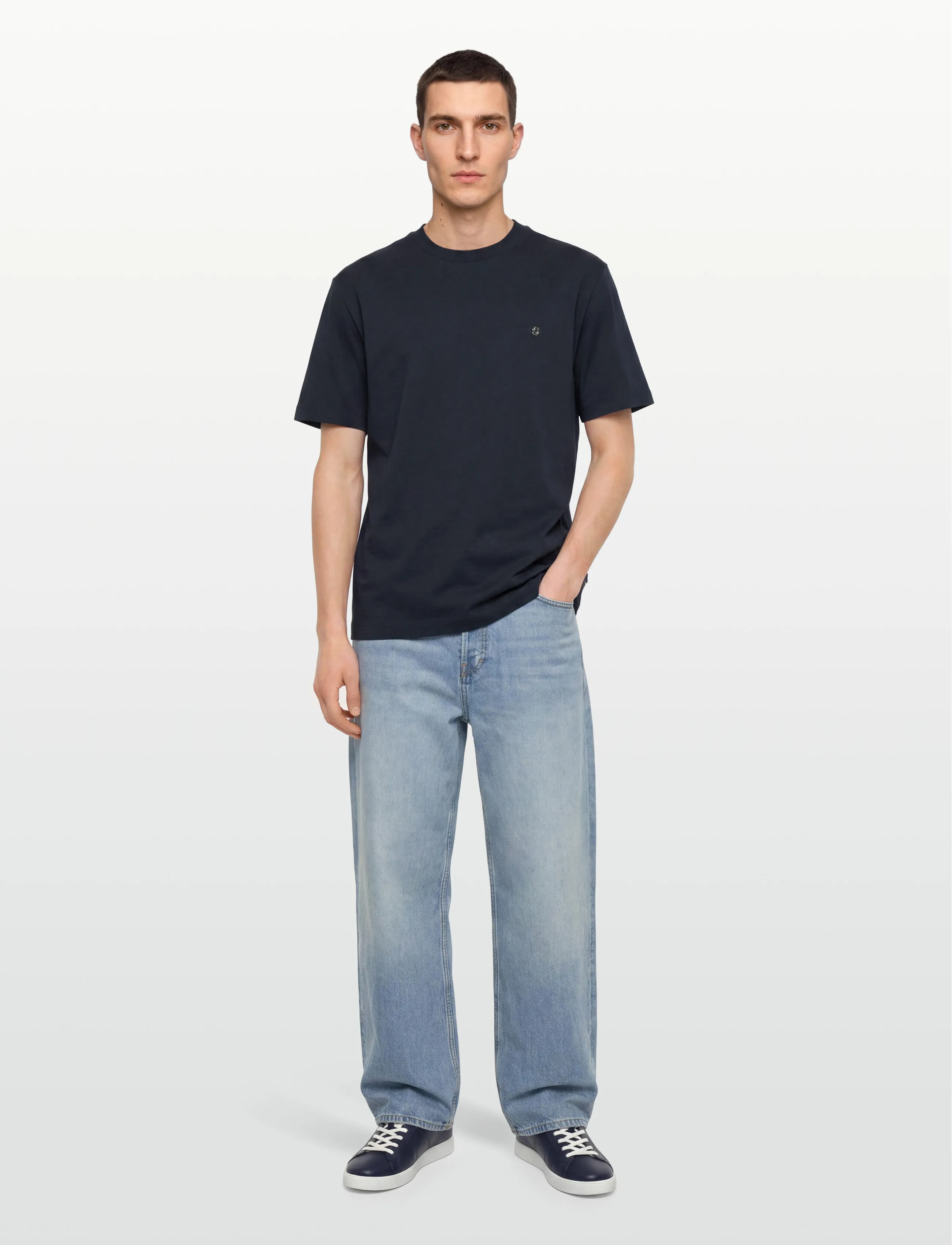 BOSS C-Taut 01 - T-shirts - DARK BLUE / navy