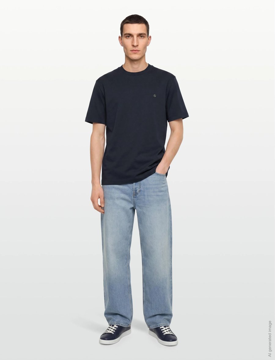 BOSS - C-Taut 01 - t-krekli ar īsām piedurknēm - dark blue - 0