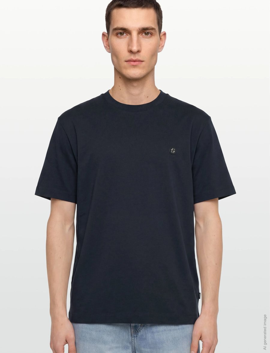 BOSS - C-Taut 01 - t-krekli ar īsām piedurknēm - dark blue - 3