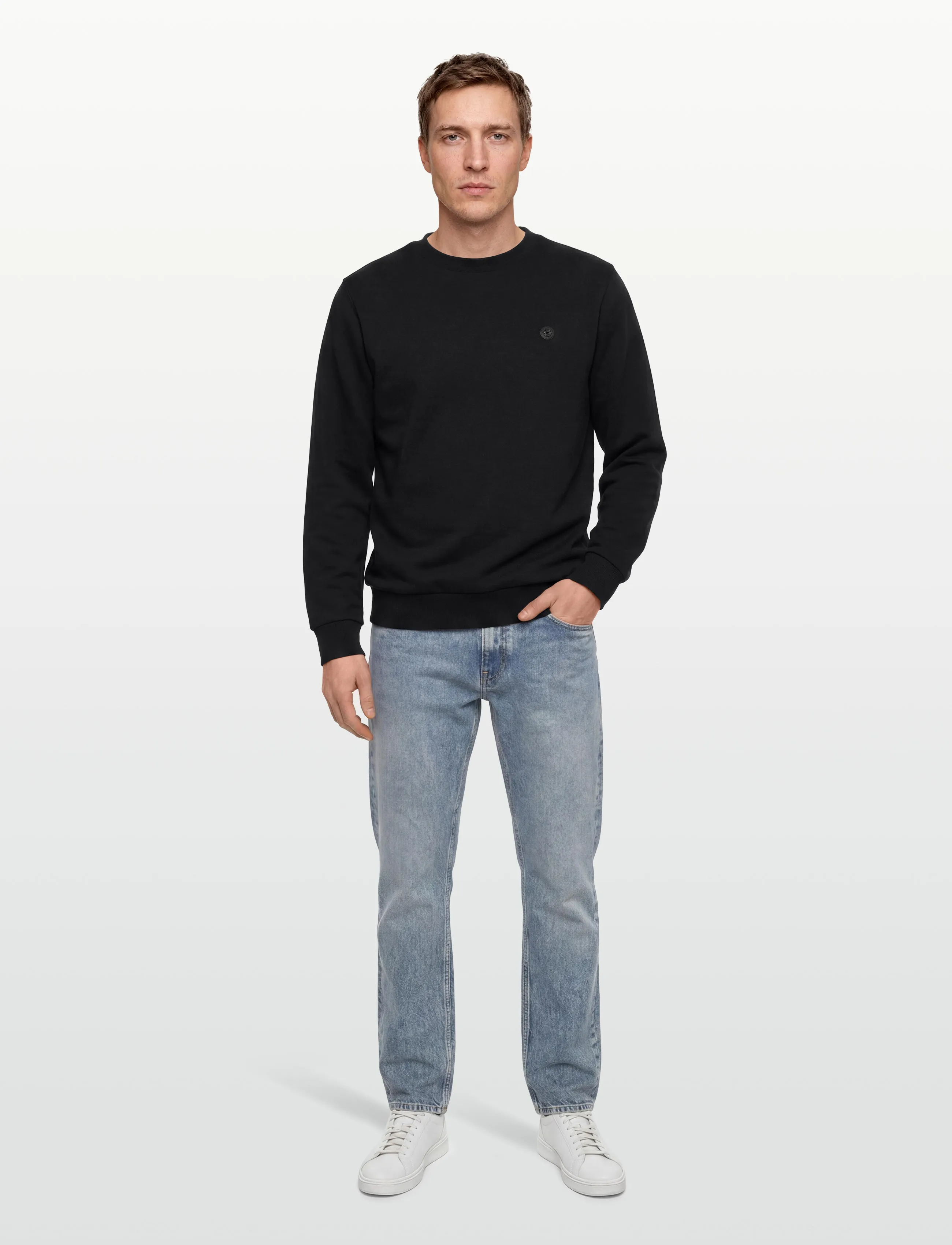 BOSS C-Sharpe 01, L, Black, Sweatshirts & Hættetrøjer > Sweatshirts, Herre