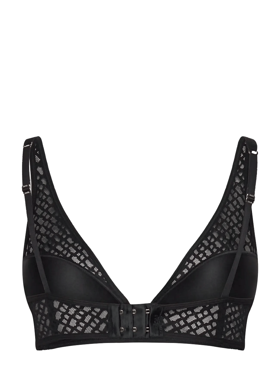BOSS - TRIANGLE B LACE - krūšturi ar dziļu izgriezumu - black - 1