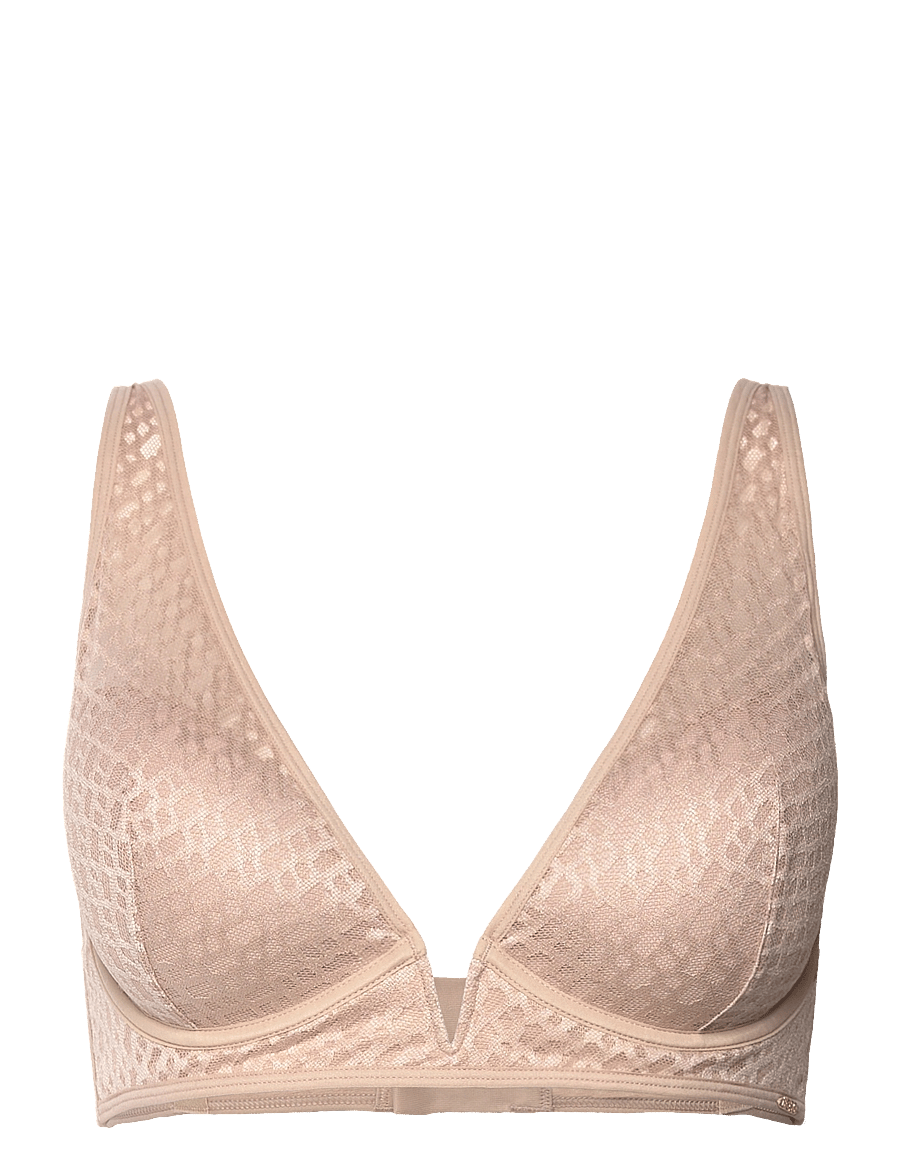 BOSS - TRIANGLE B LACE - plunge bhs - open beige - 0