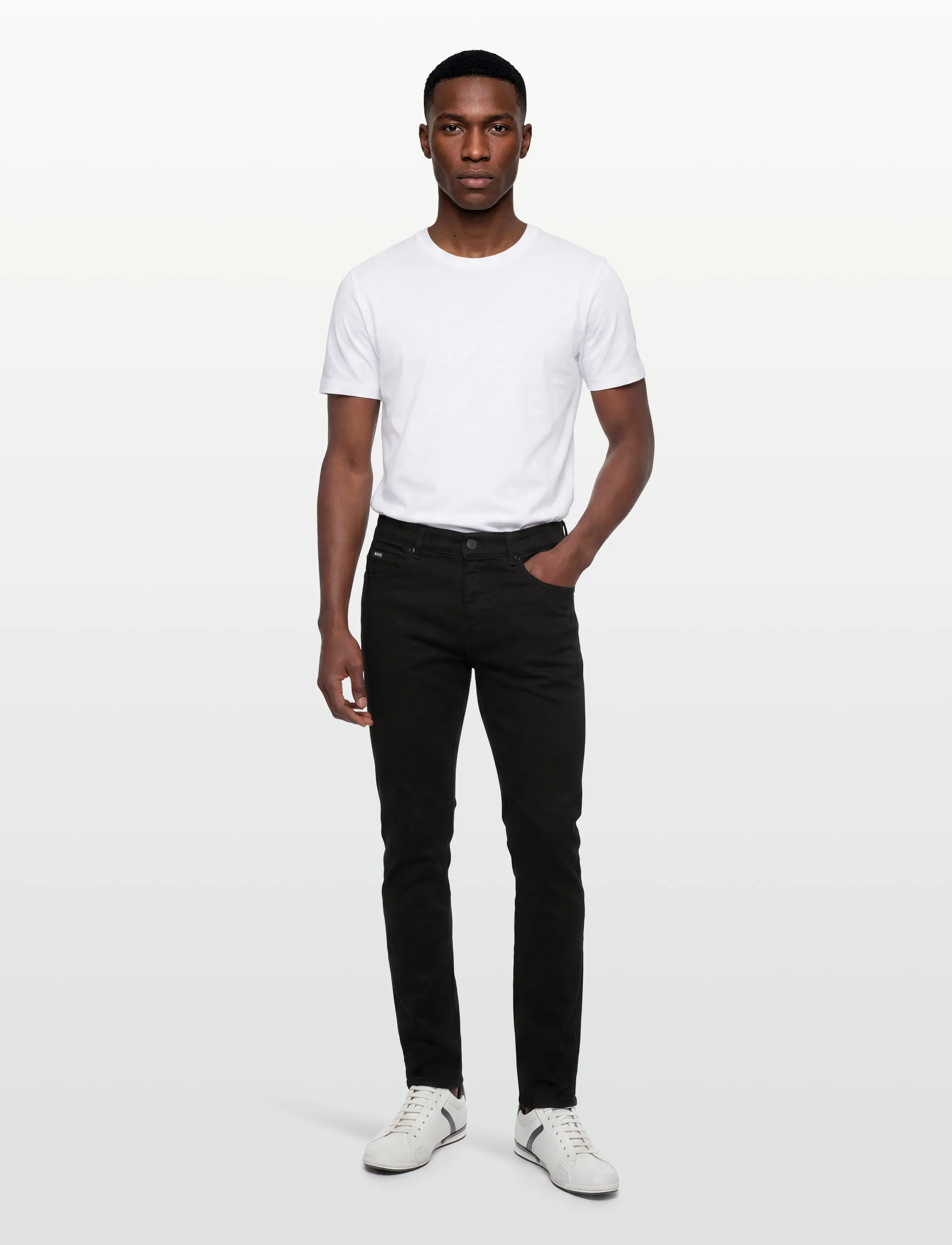 BOSS H-Delaware, 32 x 32, Black, Jeans > Smalle, Herre