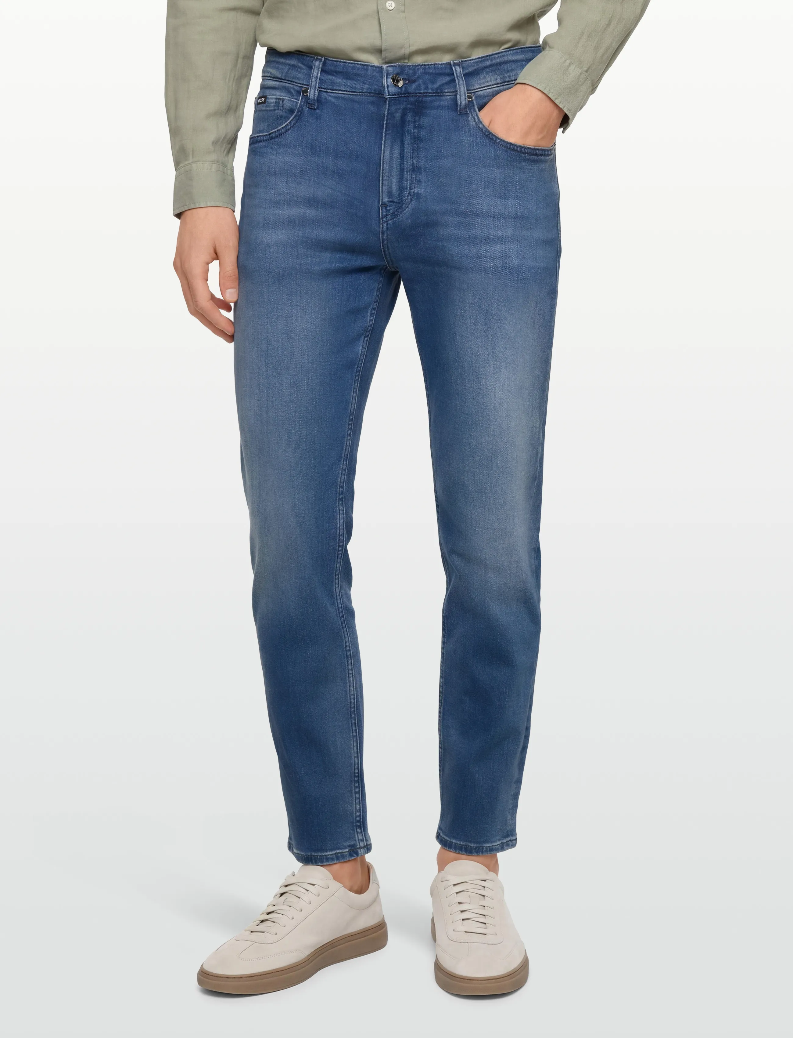 BOSS - H-Re.Maine - regular jeans - medium blue - 3
