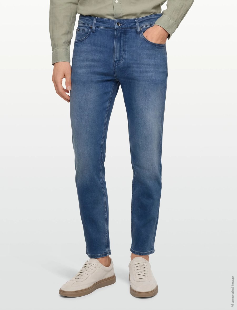 BOSS - H-Re.Maine - regular jeans - medium blue - 3