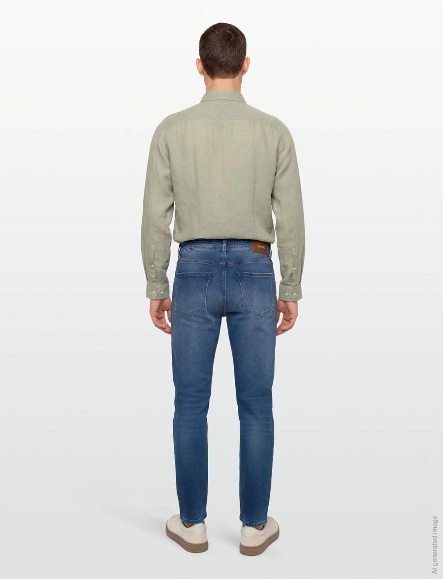 BOSS - H-Re.Maine - regular jeans - medium blue - 4