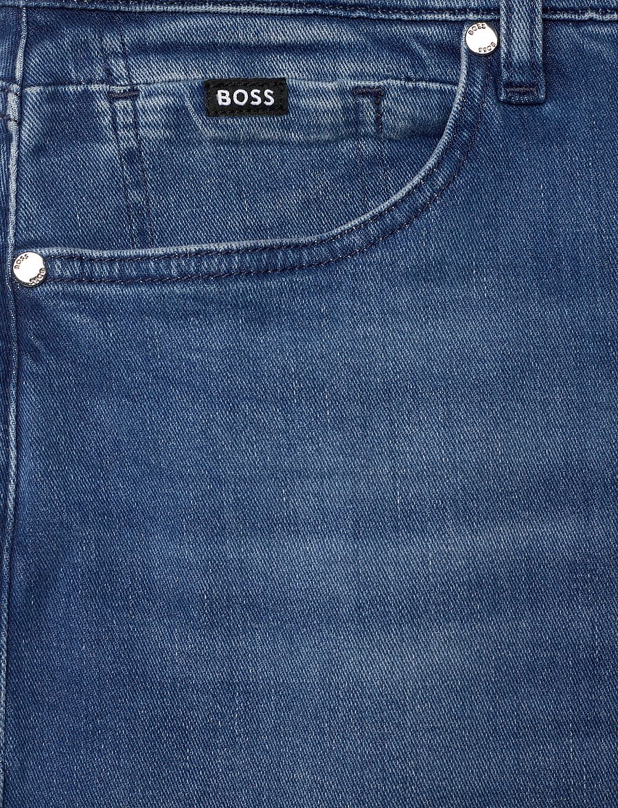 BOSS - H-Re.Maine - klassikalised teksad - medium blue - 5
