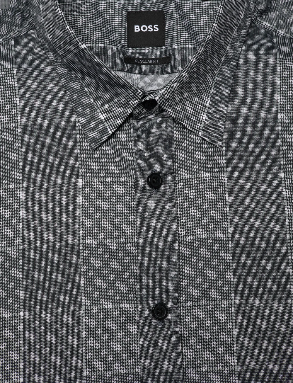 BOSS - C-LIAM-kent-C1-243 - mustriga särgid - medium grey - 2