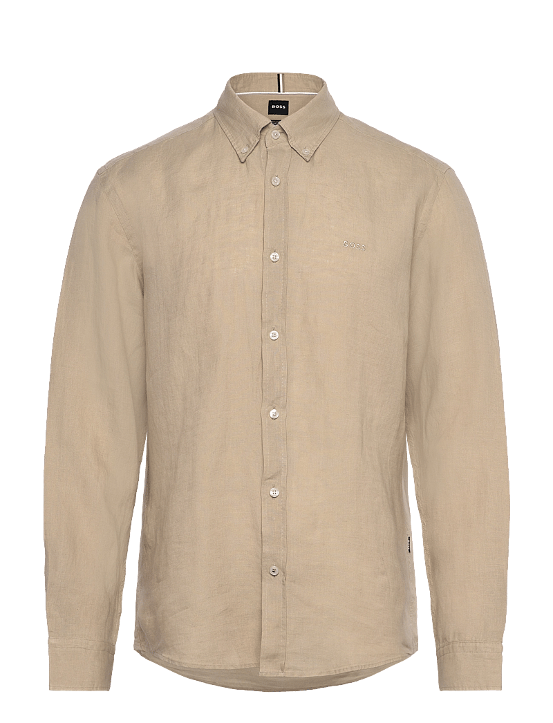 BOSS - H-LIAM-BD-E-C1-243 - basic skjorter - light beige - 0
