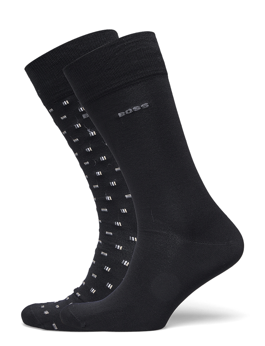 BOSS - 2P RS Mini iconic MC - chaussettes crew - black - 0