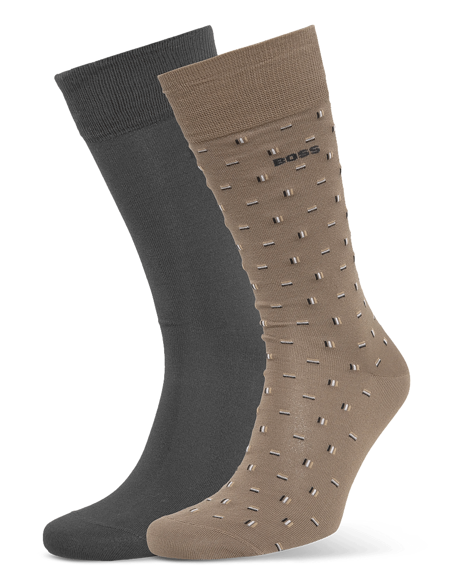 BOSS - 2P RS Mini iconic MC - vanliga strumpor - open brown - 0