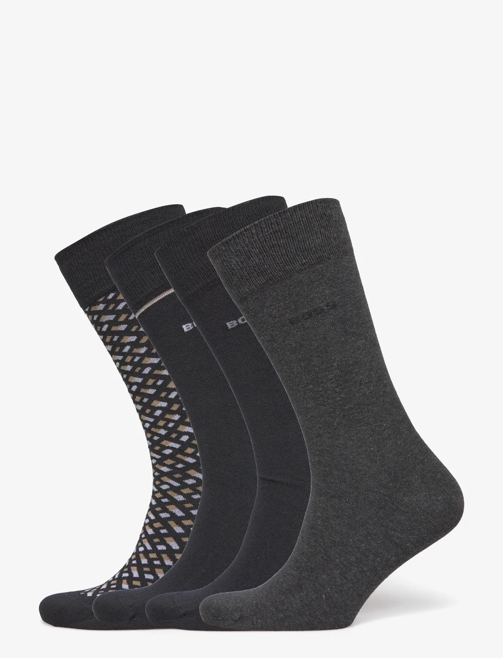 BOSS - 4P RS Gift Monogram - crew-socken - black - 0