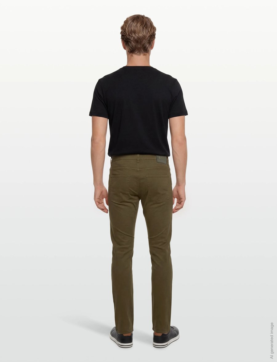 BOSS - H-Delaware5 - chino-püksid - dark green - 4