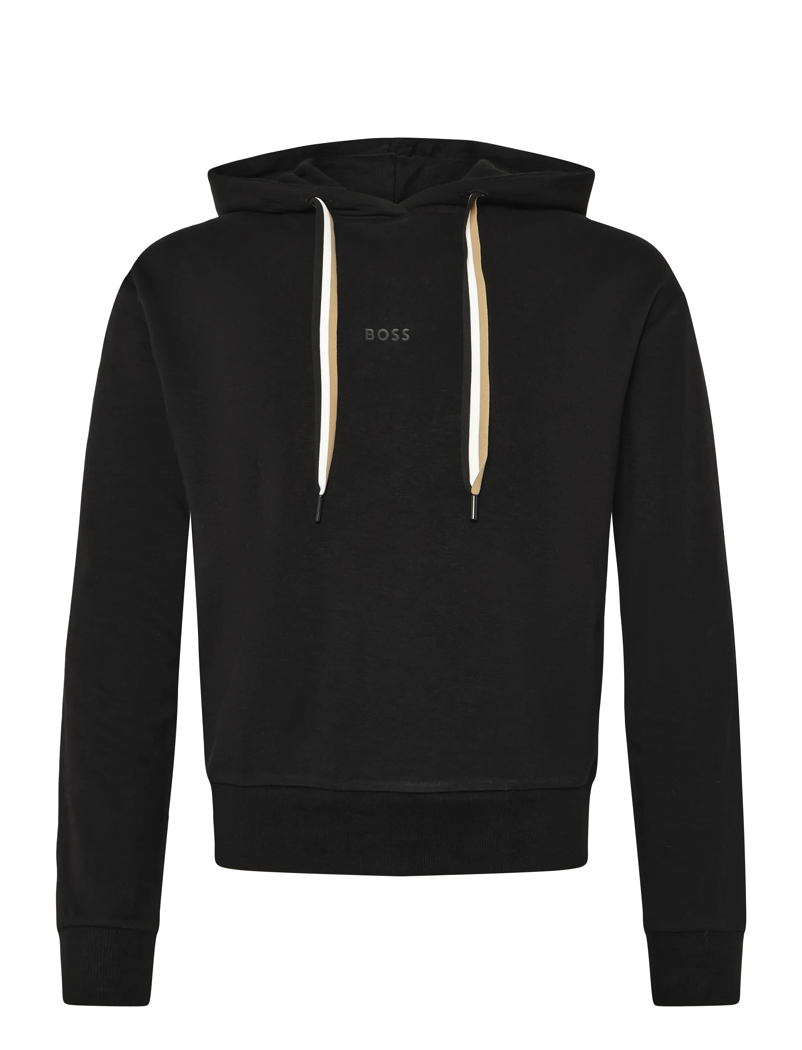 BOSS CP Stripe_Hoodie - Kläder - BLACK / black