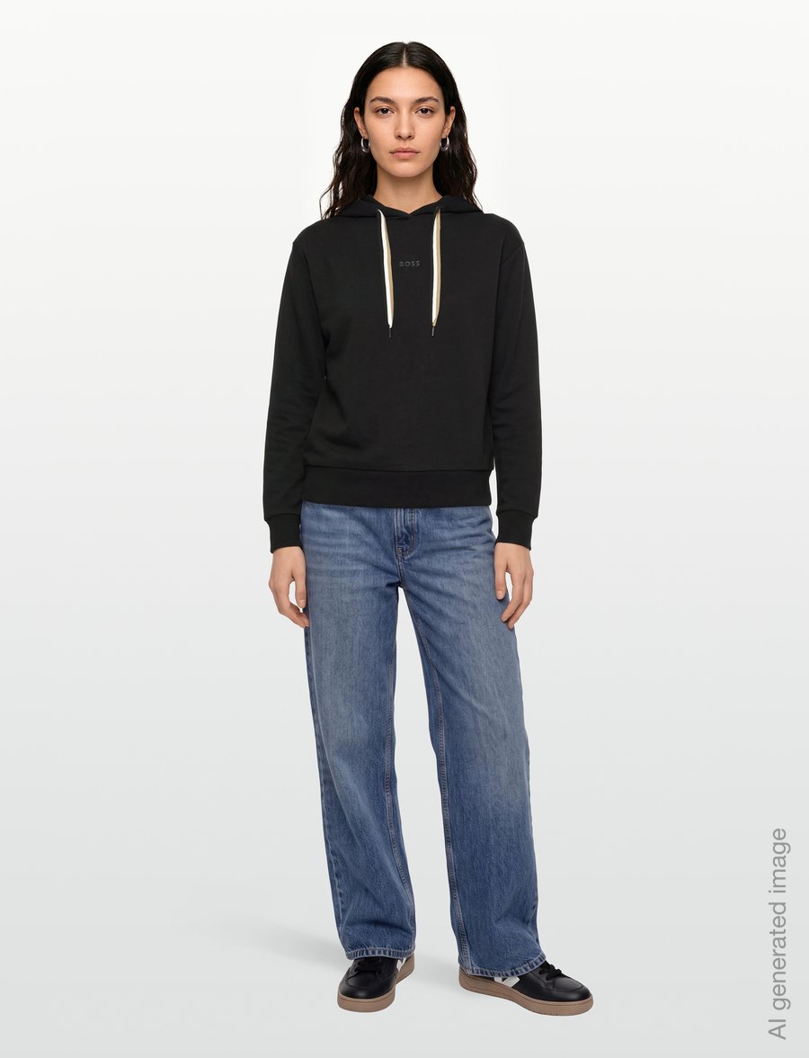 BOSS - CP Stripe_Hoodie - hættetrøjer - black - 0
