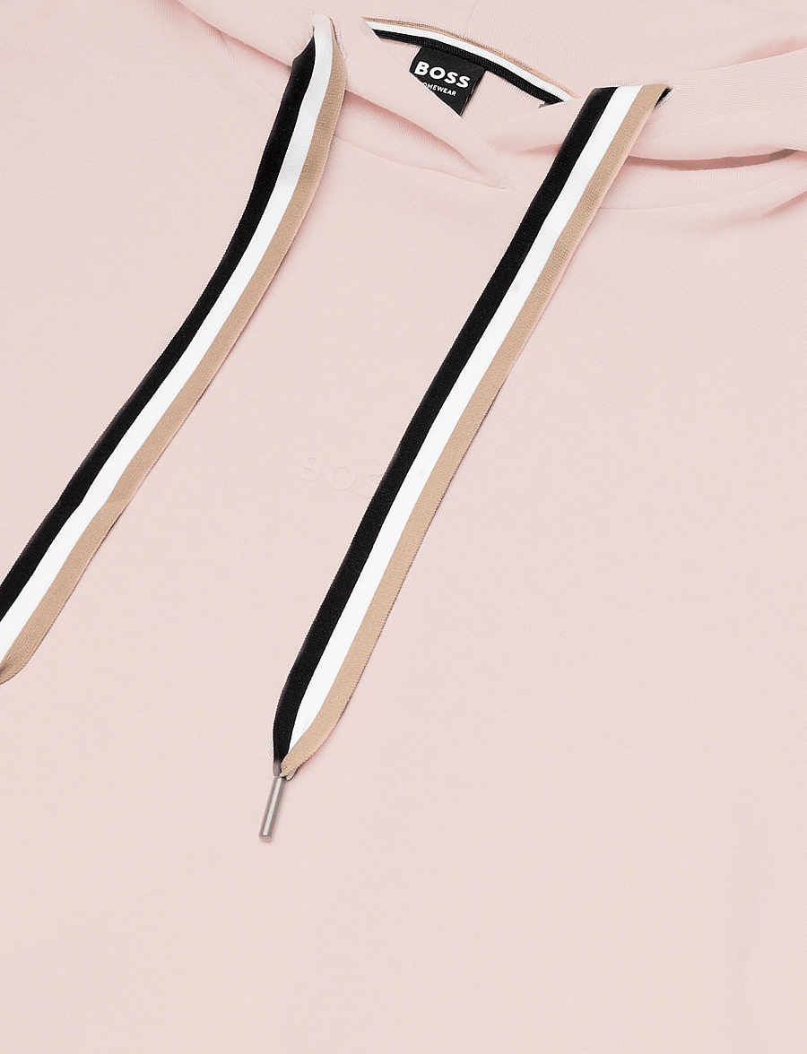 BOSS - CP Stripe_Hoodie - hættetrøjer - light beige - 2