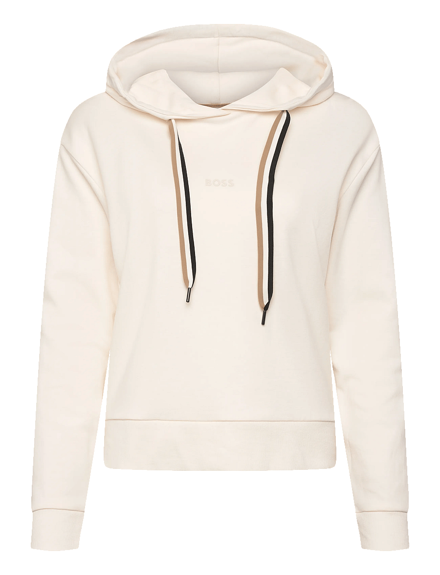 BOSS - CP Stripe_Hoodie - kapuutsiga dressipluusid - open white - 0