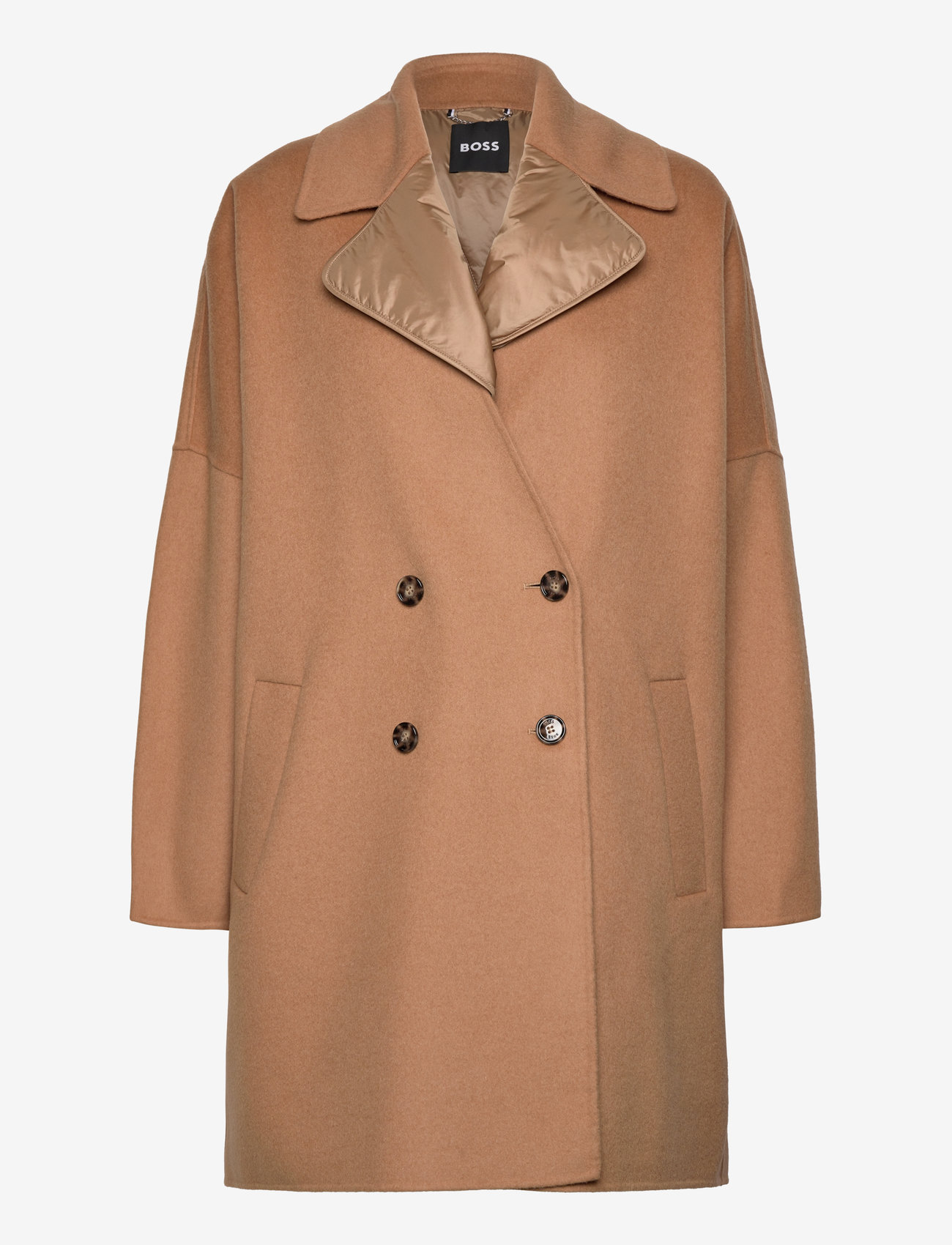 BOSS - Corasina - ullkappor - medium beige - 0