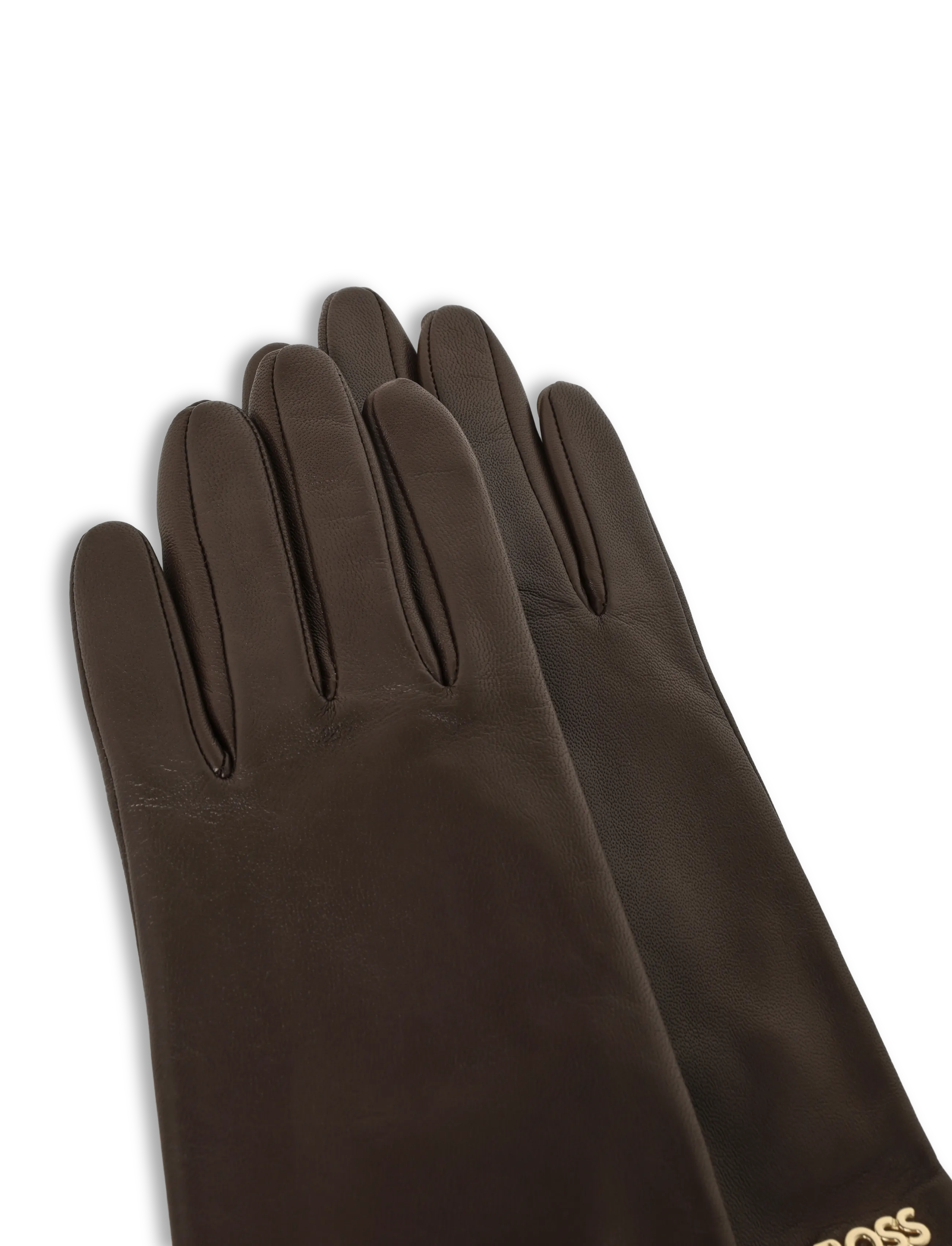 BOSS - Gueen-ME - læderhandsker - medium brown - 2