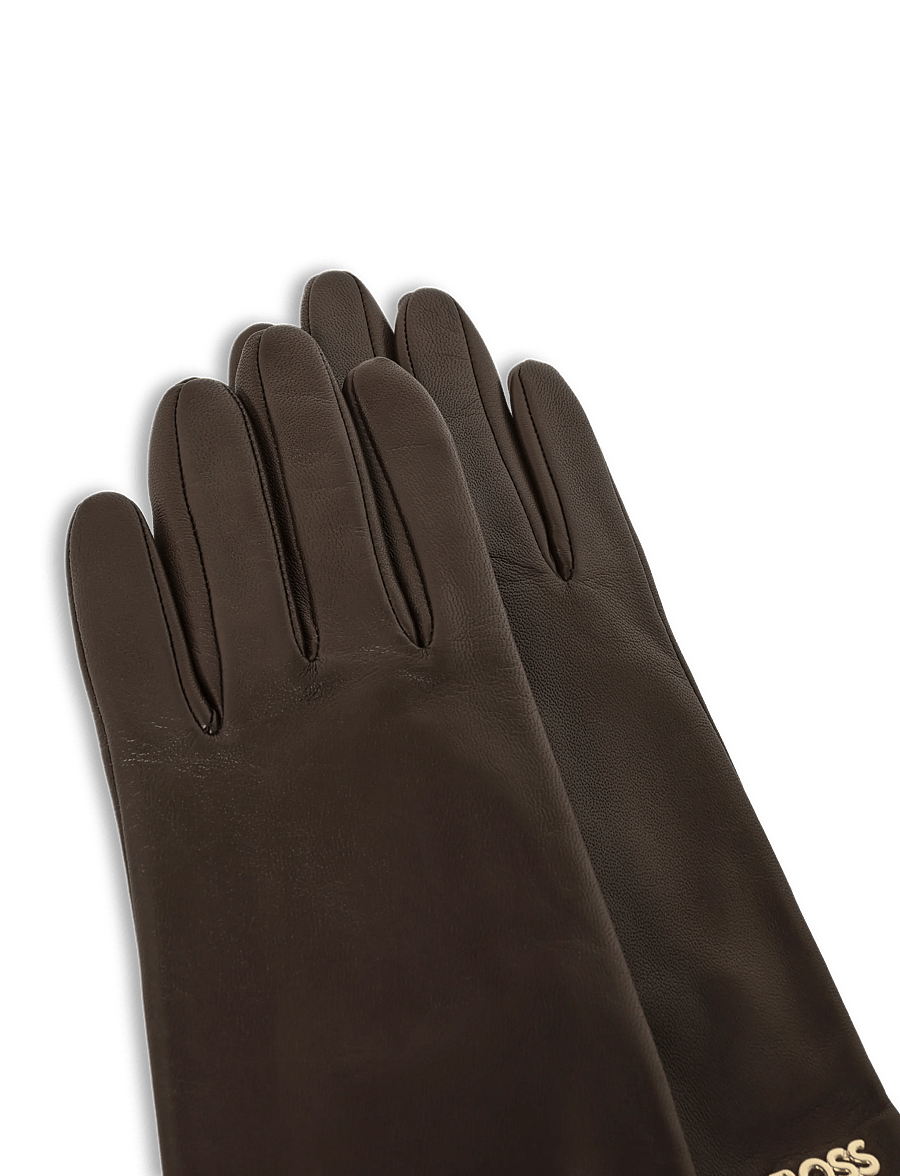 BOSS - Gueen-ME - læderhandsker - medium brown - 2