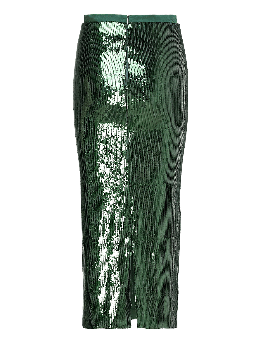 BOSS - Eluxia - paillettenrokken - open green - 1