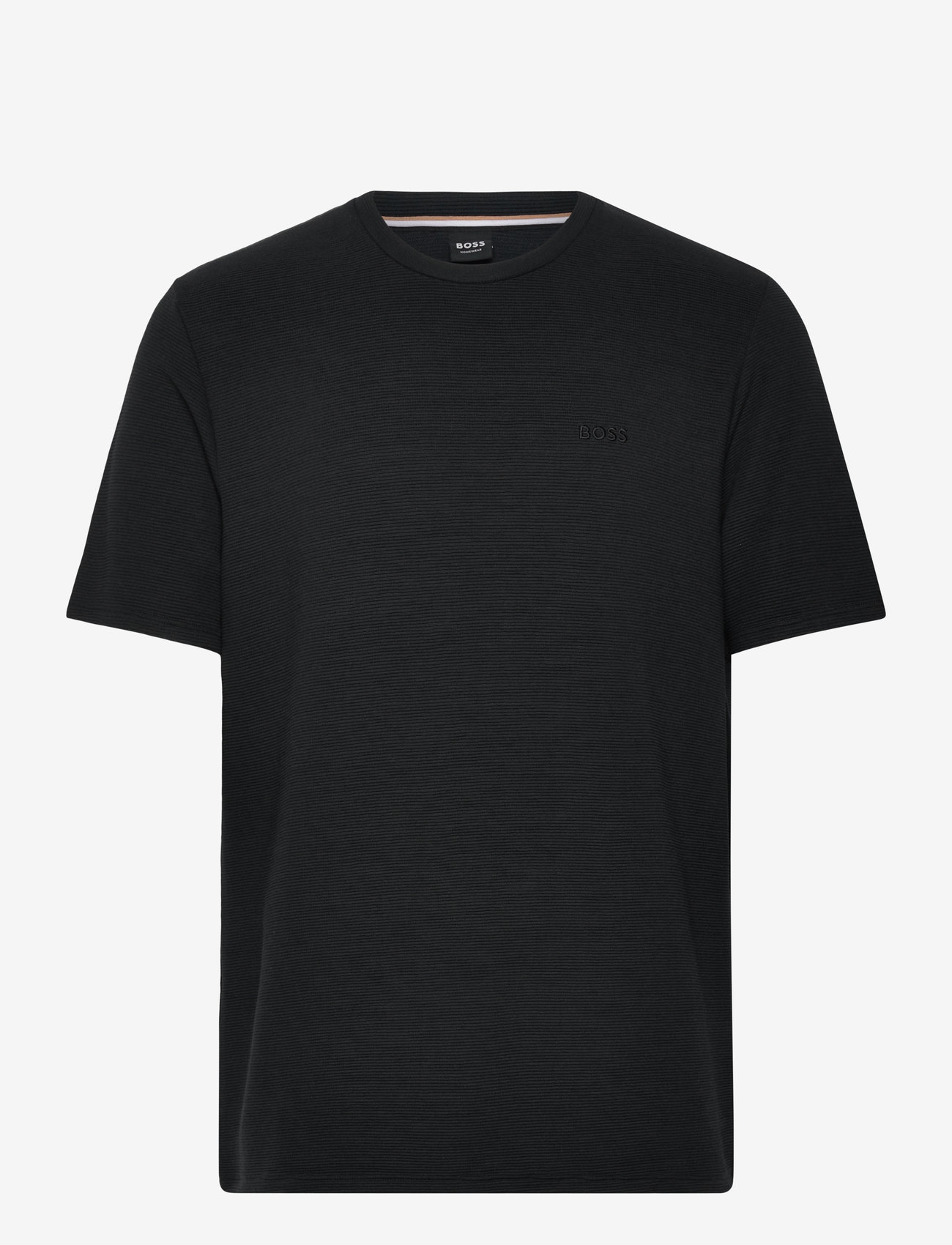 BOSS - Rib T-Shirt - kortærmede t-shirts - black - 0