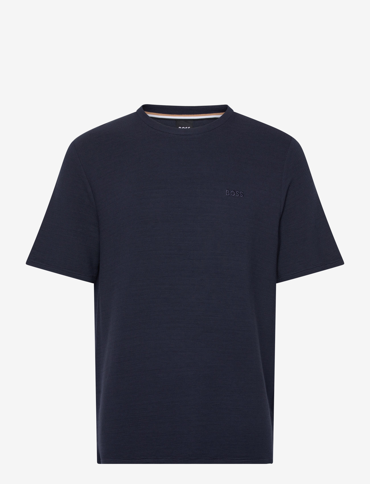 BOSS - Rib T-Shirt - kurzärmelig - dark blue - 0