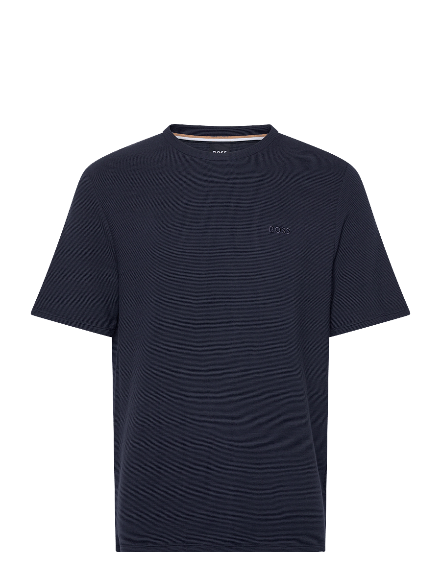 BOSS - Rib T-Shirt - t-shirts à manches courtes - dark blue - 0