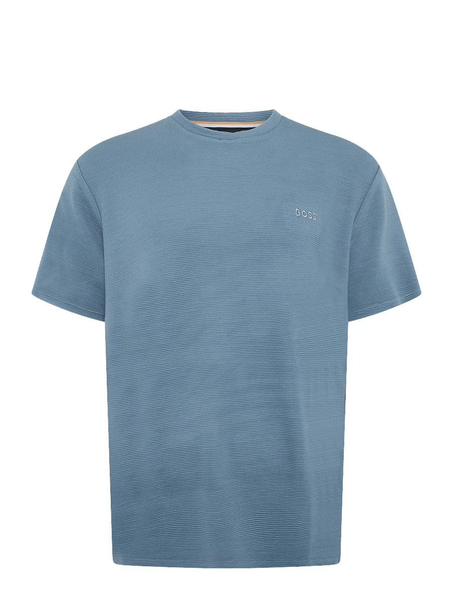 BOSS - Rib T-Shirt - lühikeste varrukatega t-särgid - light/pastel blue - 0