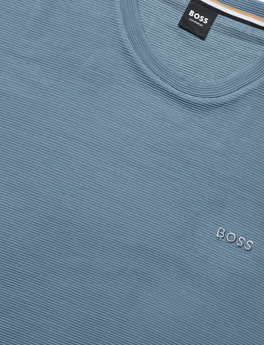 BOSS - Rib T-Shirt - lühikeste varrukatega t-särgid - light/pastel blue - 2