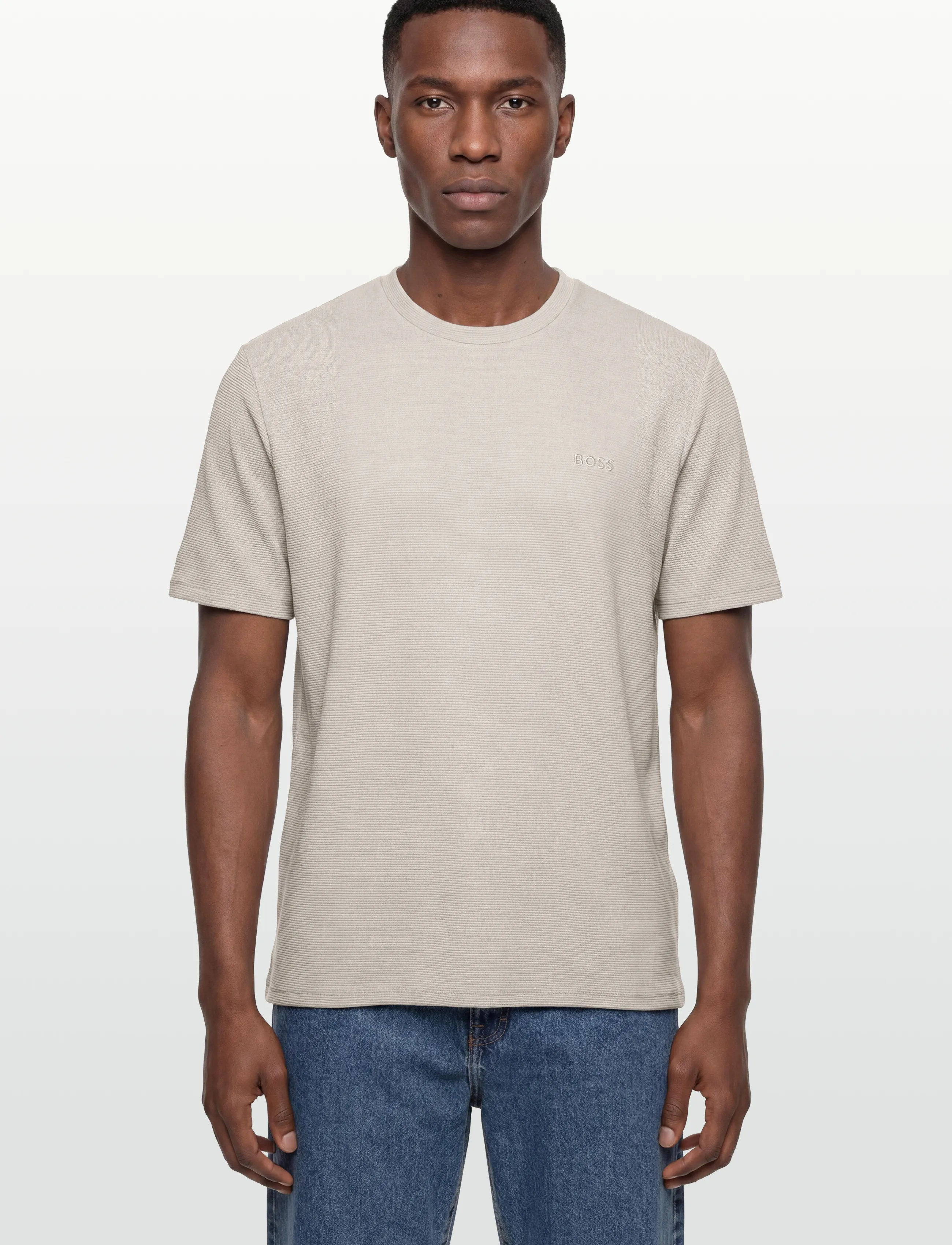 Boss Rib T-Shirt herr – bild 2