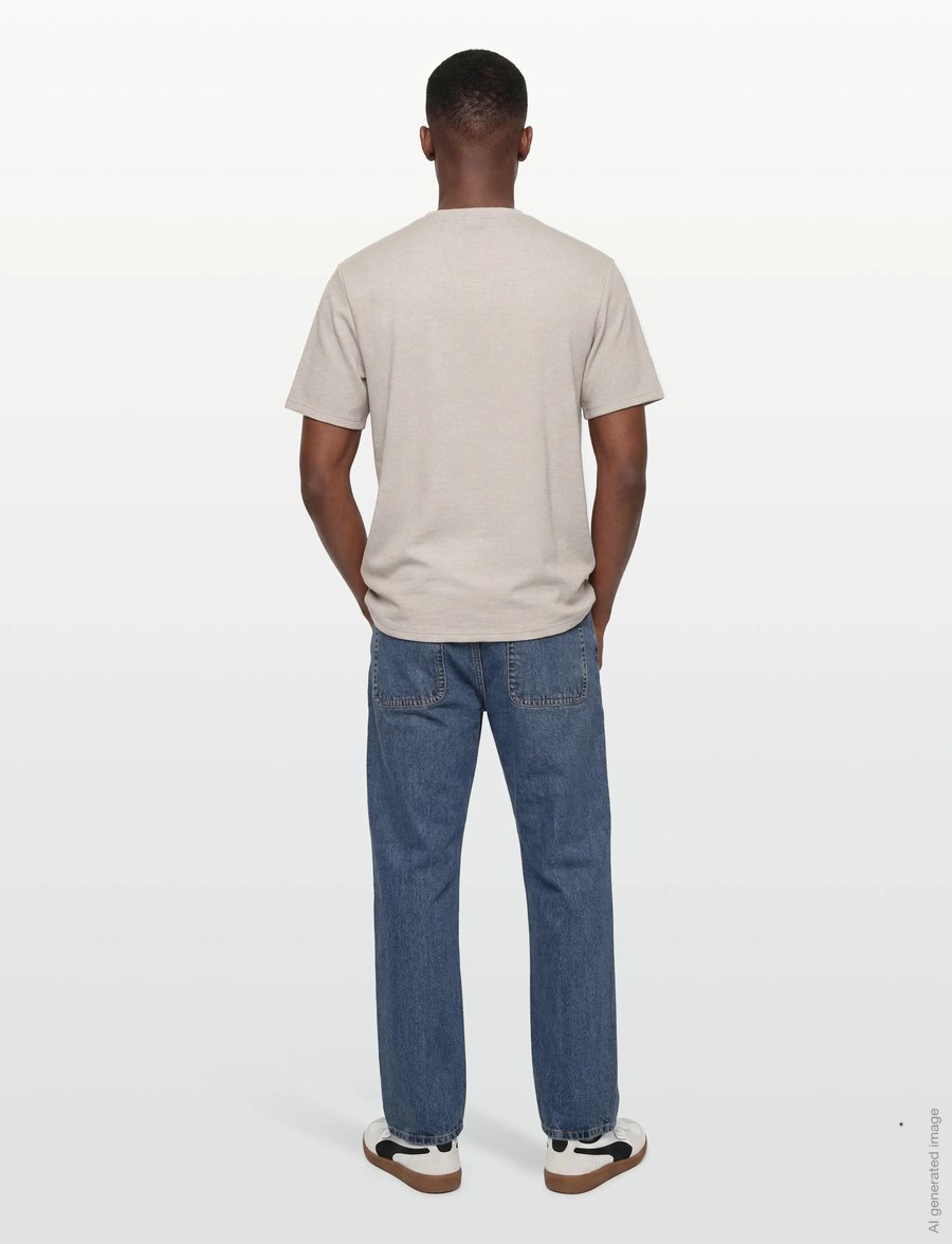 BOSS - Rib T-Shirt - t-shirts à manches courtes - open grey - 4