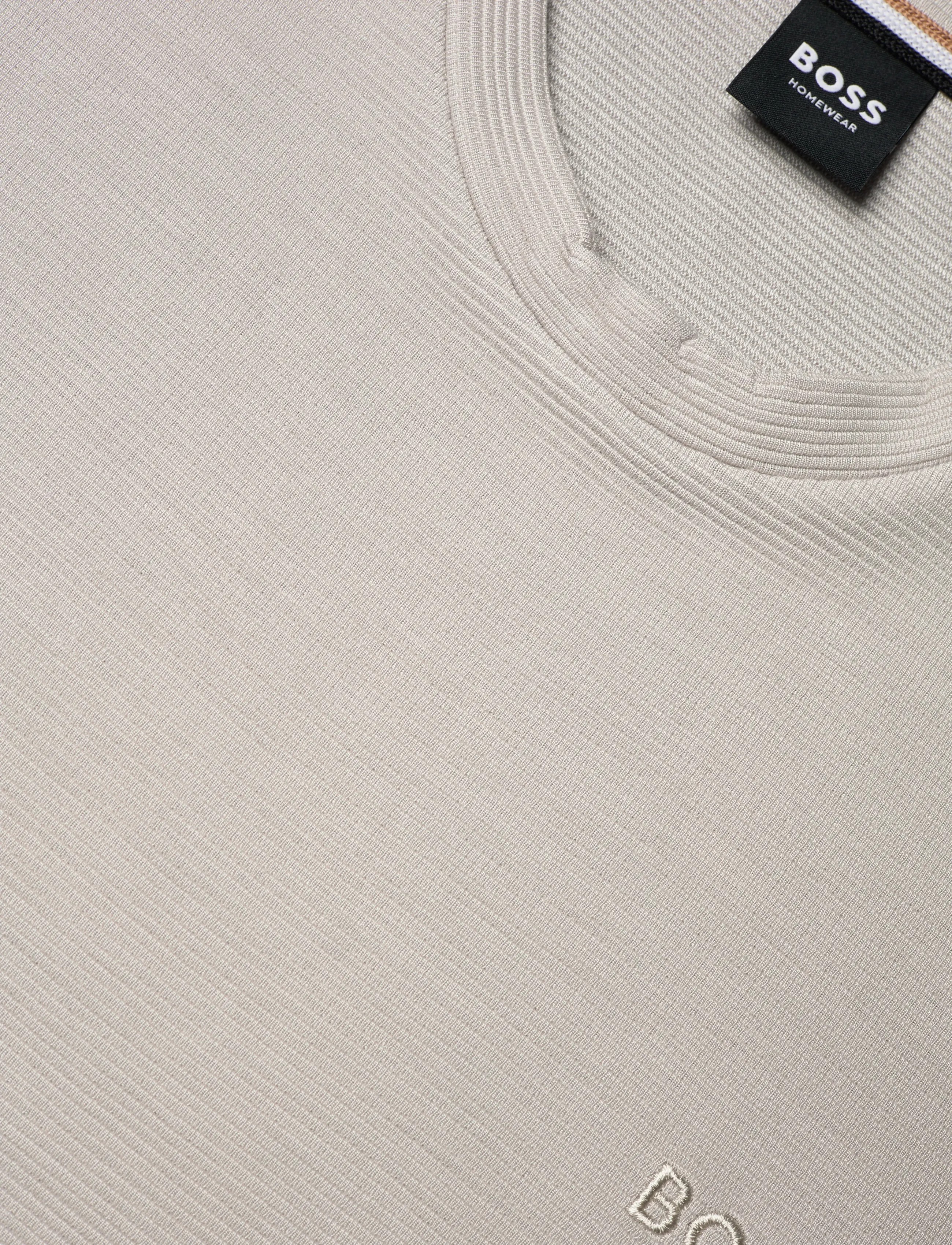 BOSS - Rib T-Shirt - kortärmade t-shirts - open grey - 5