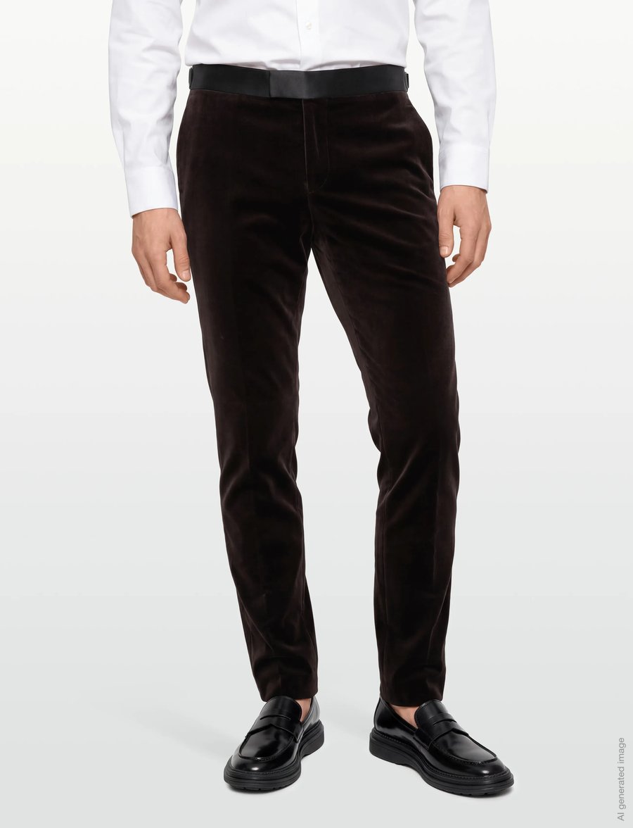 BOSS - H-Genius-Tux-244 - anzugshosen - dark brown - 5