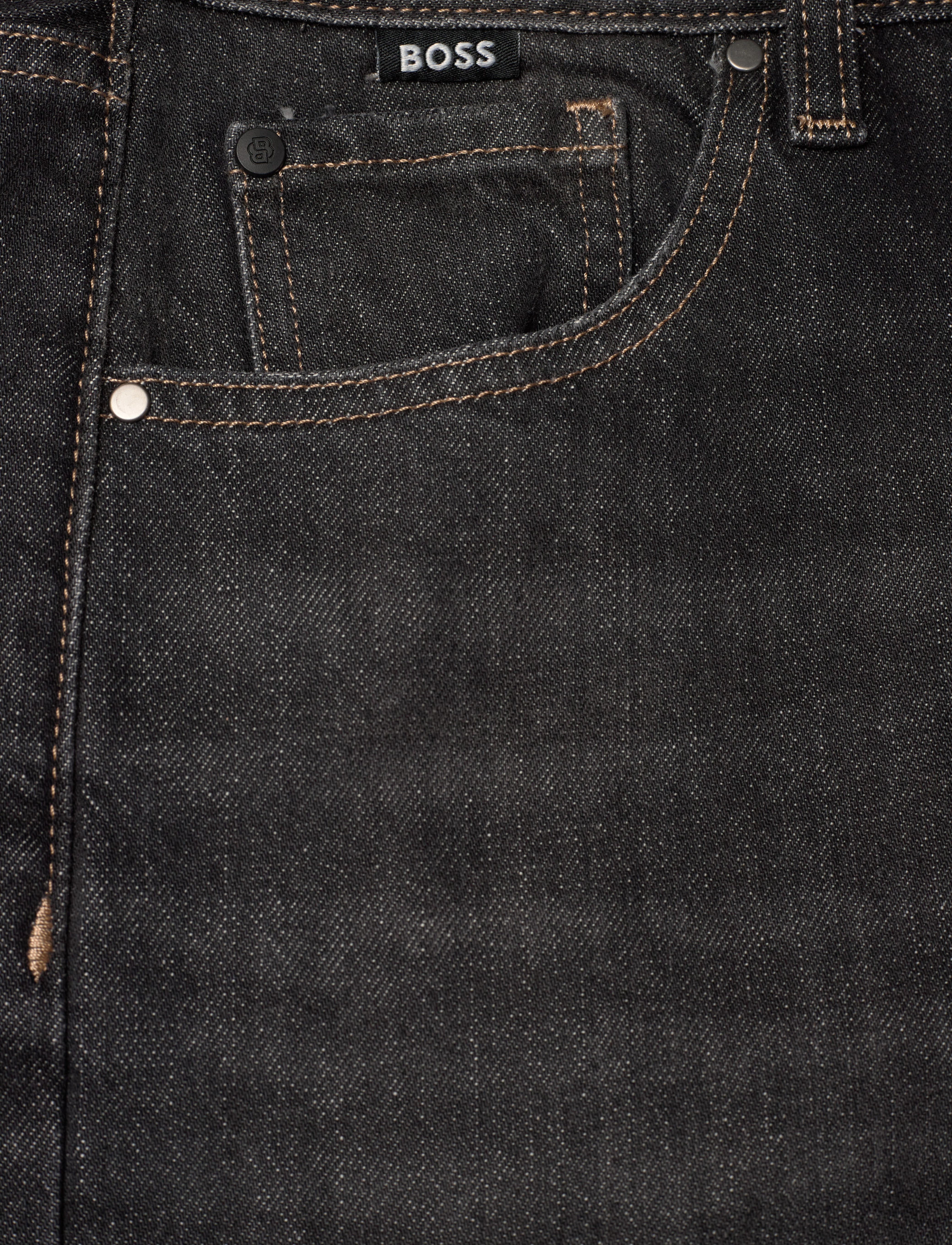 BOSS - HEIGHT-CLASSIC JEAN - džinsa bikses ar taisnām starām - black - 2