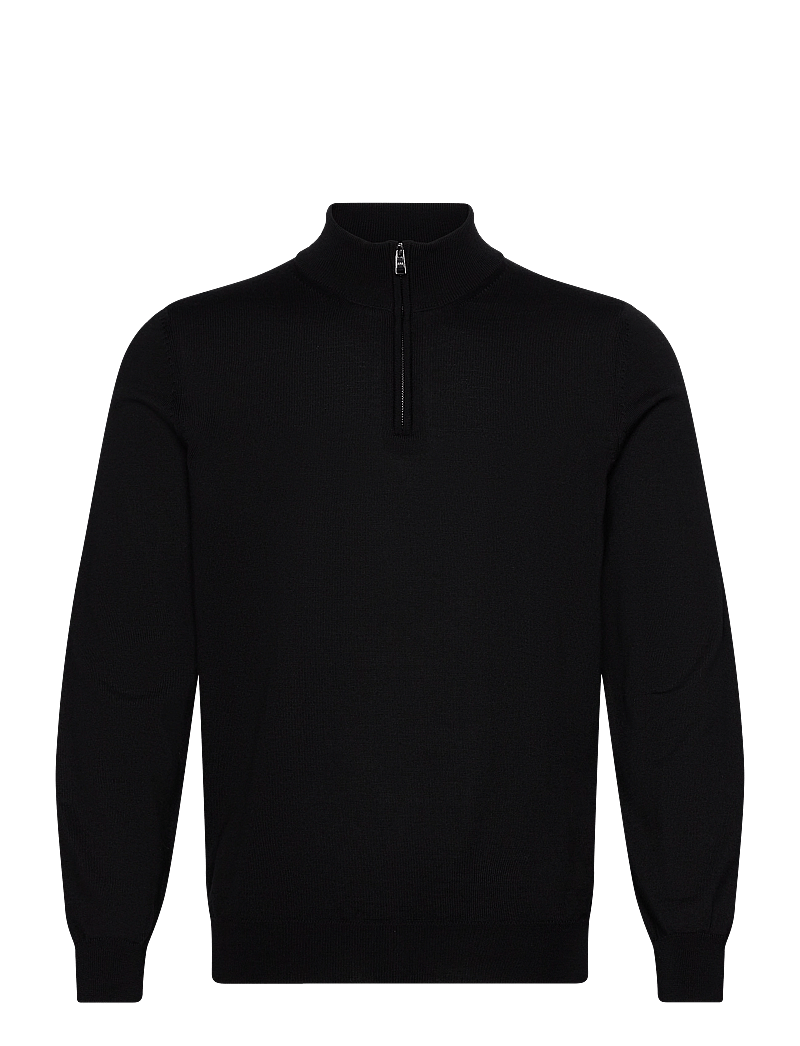 BOSS - Ebenji - džemperiai su trumpu užtrauktuku - black - 0