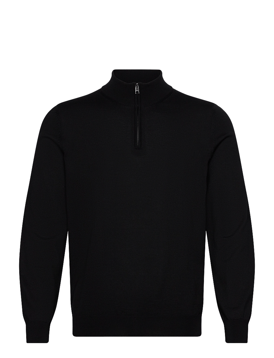 BOSS - Ebenji - half zip jumpers - black - 1