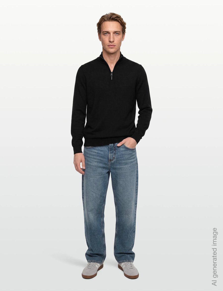 BOSS - Ebenji - half zip jumpers - black - 0