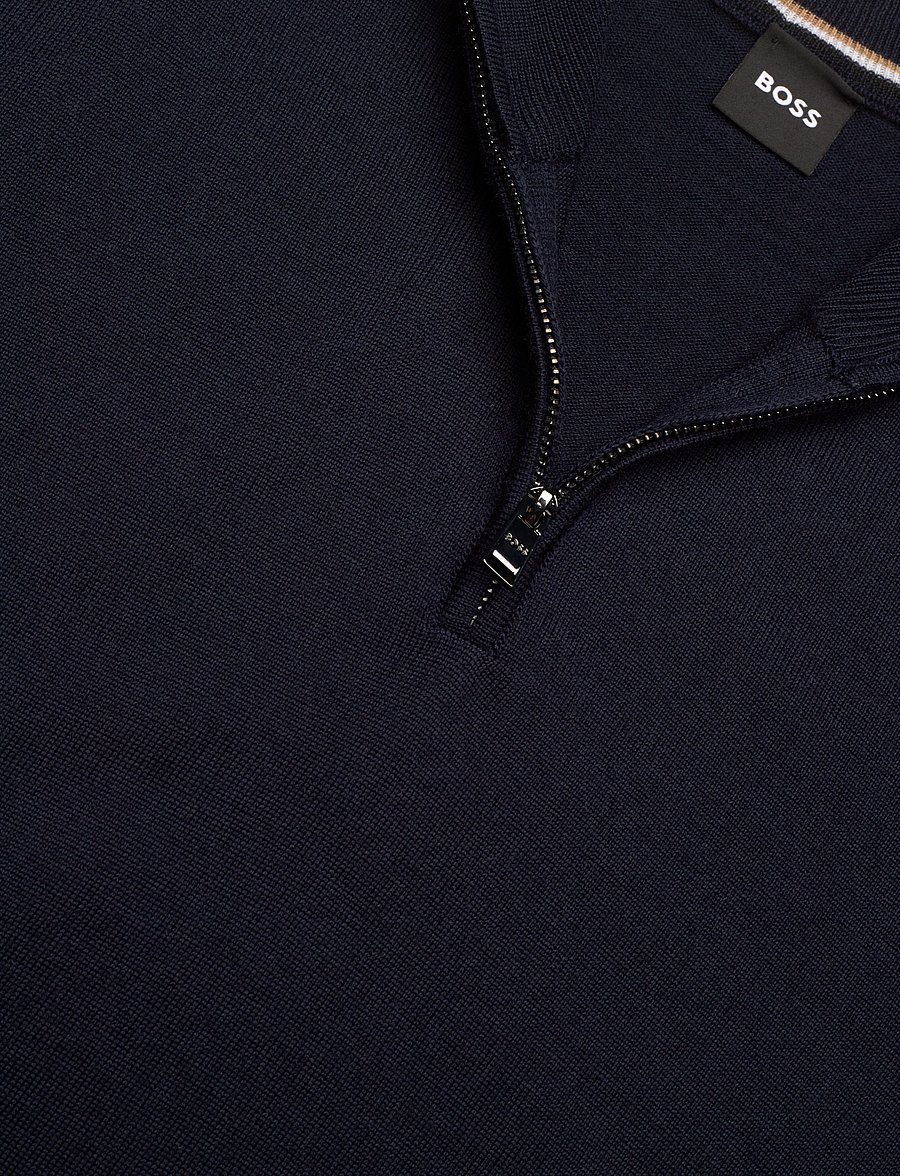 BOSS - Ebenji - half zip jumpers - dark blue - 5