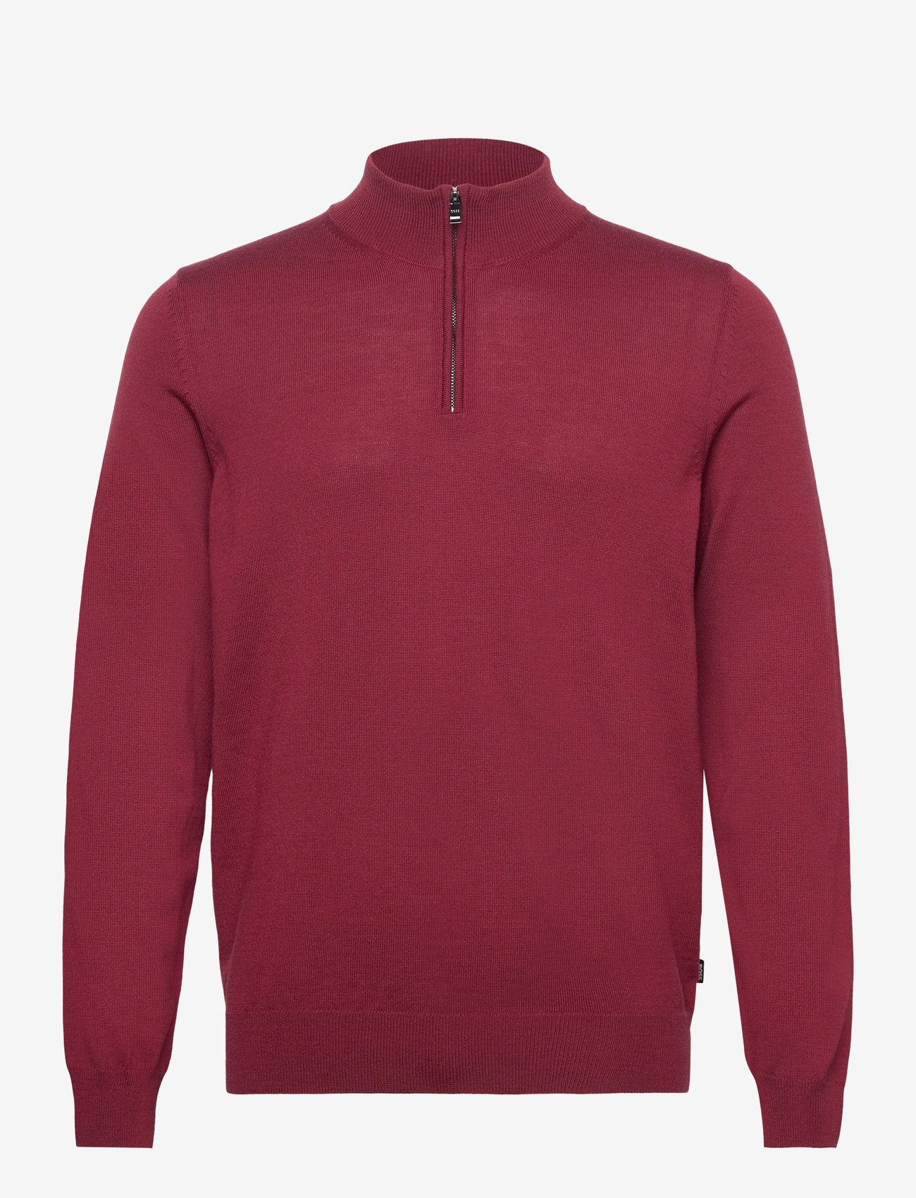 BOSS - Ebenji - halfzip strik - dark red - 0