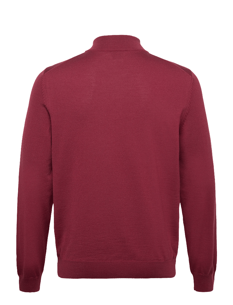 BOSS - Ebenji - halfzip strik - dark red - 1