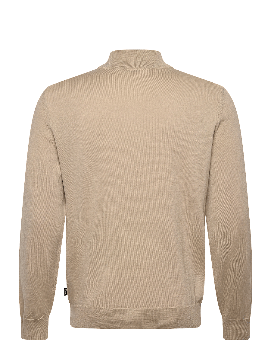 BOSS - Ebenji - half zip jumpers - light beige - 2