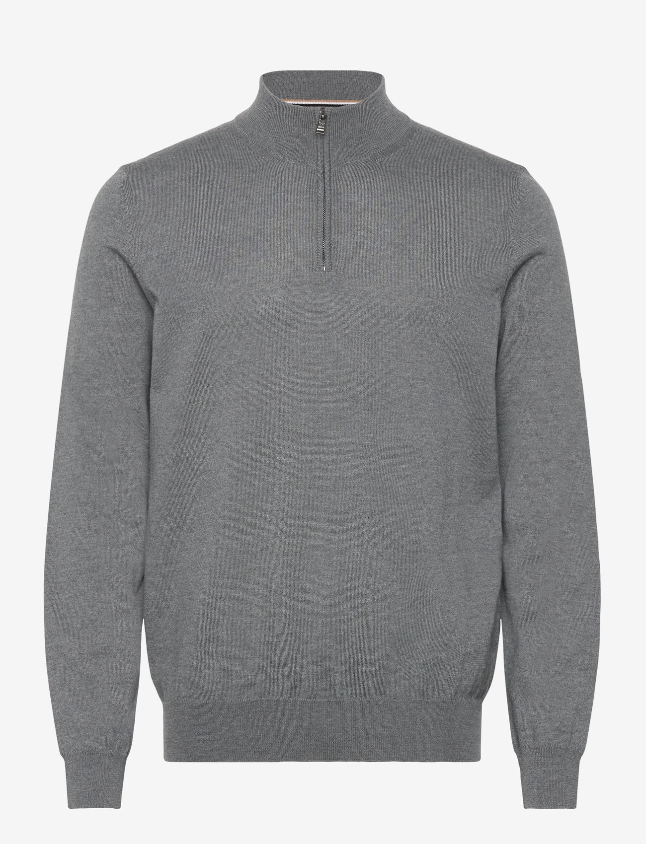 BOSS - Ebenji - half zip jumpers - medium grey - 0
