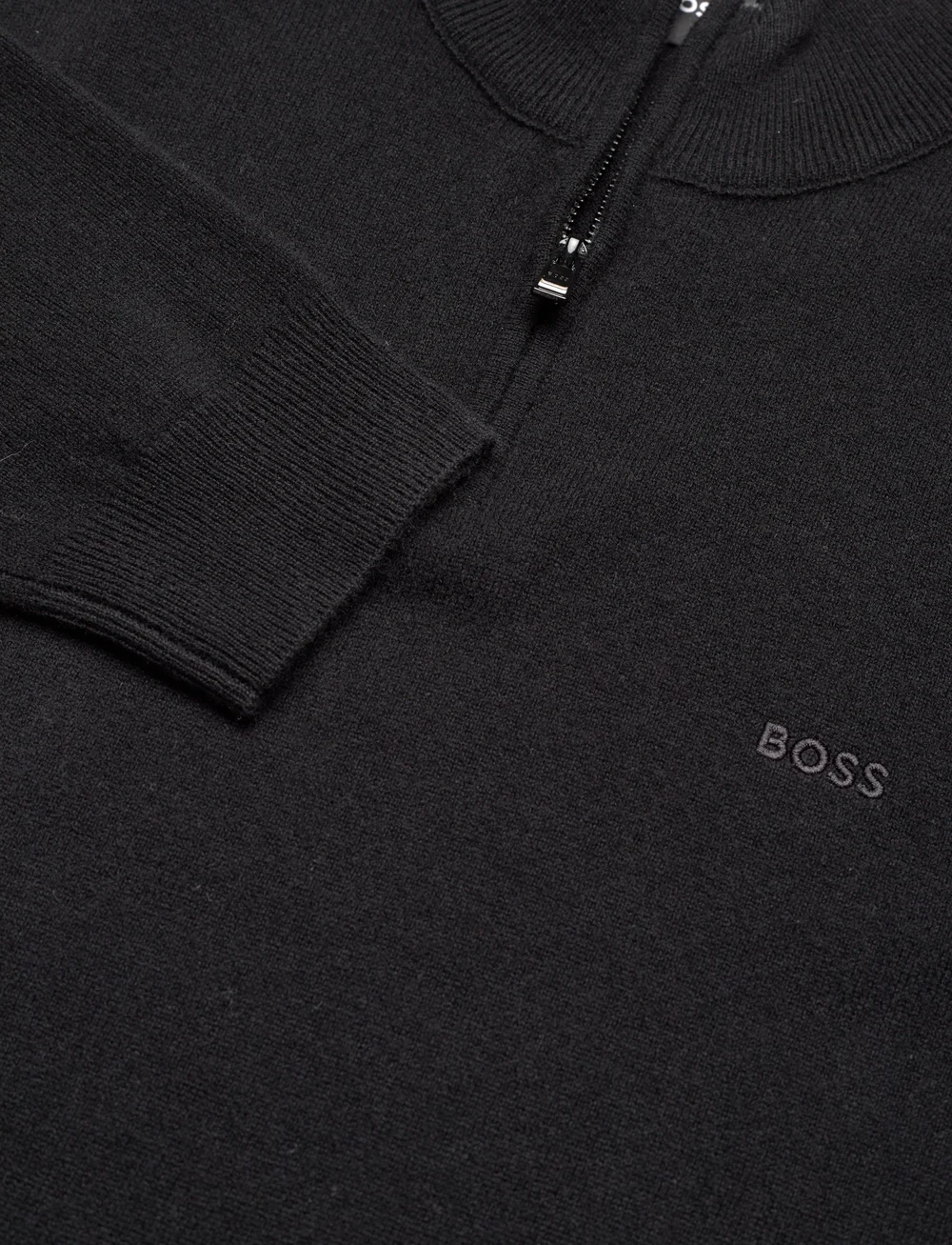 BOSS - Emarlo - half zip-trøjer - black - 2
