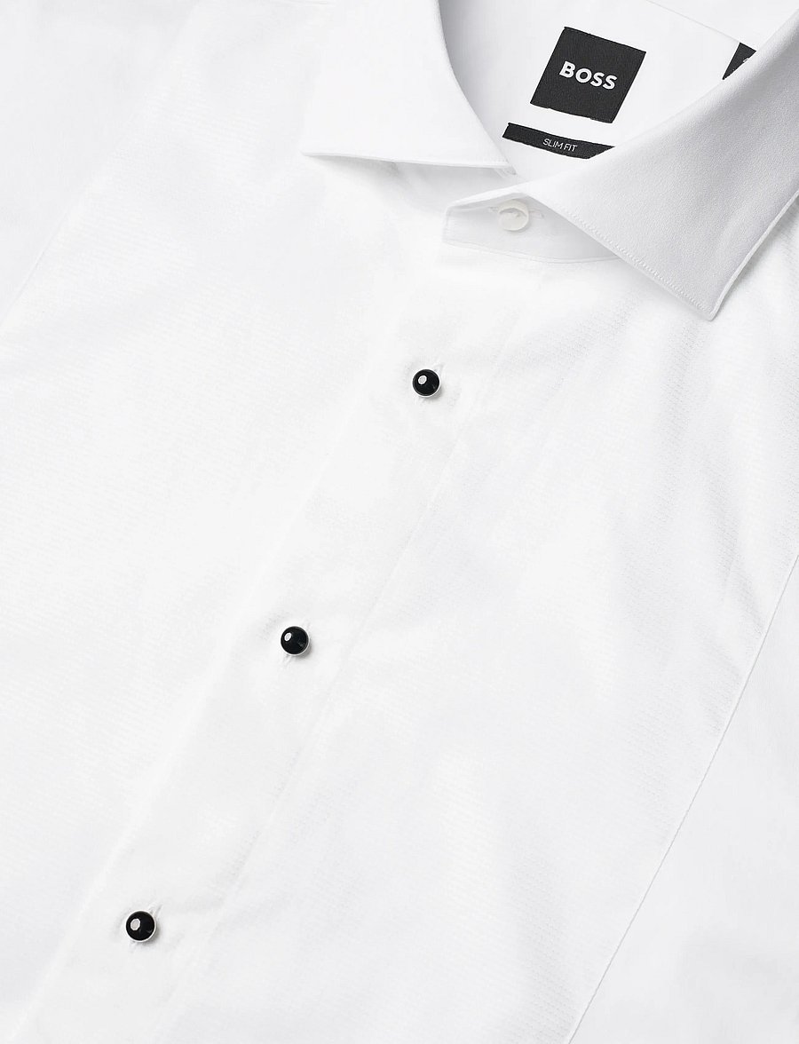 BOSS - H-HANK-TUX3_BOWTIE - anzugshemd - white - 4