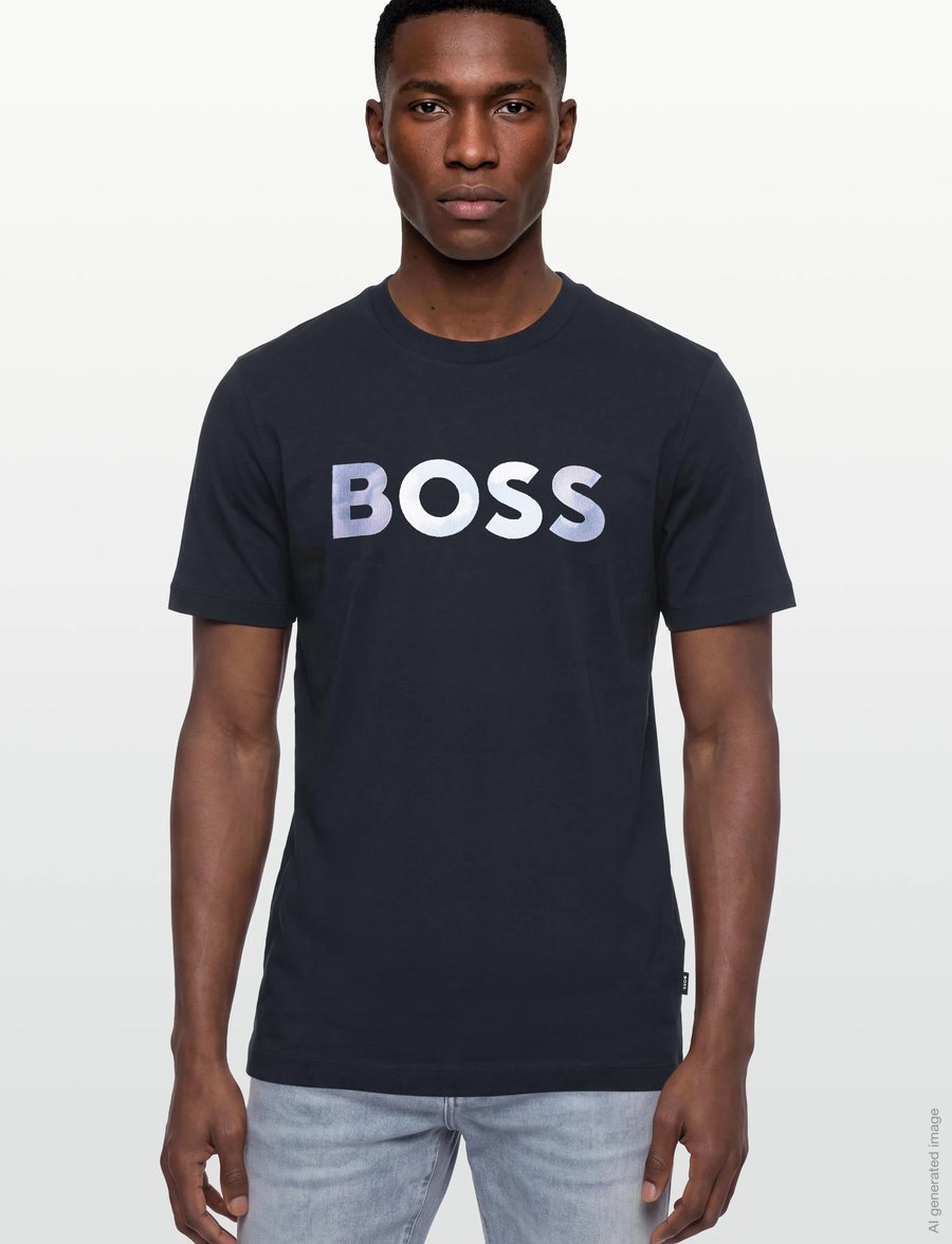 BOSS - C-Thompson 70 - kurzärmelige t-shirts - dark blue - 3