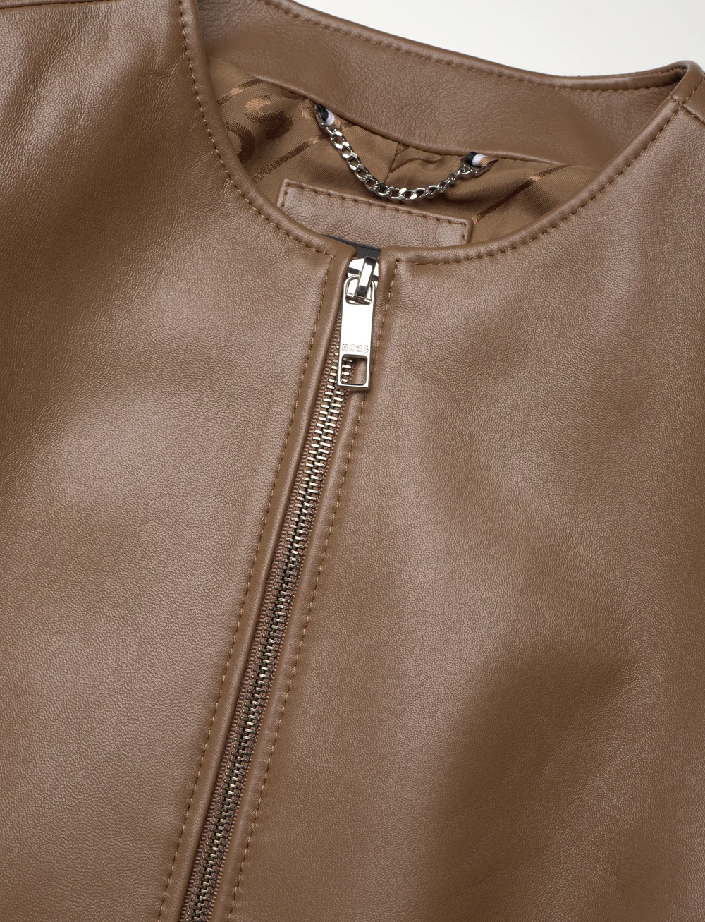 BOSS - Sadenita - skinnjackor - open brown - 2