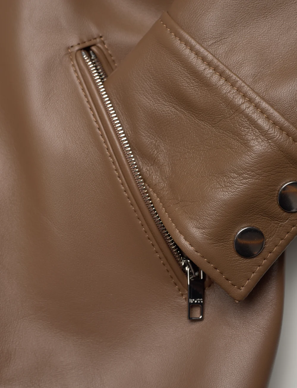 BOSS - Sadenita - skinnjackor - open brown - 3